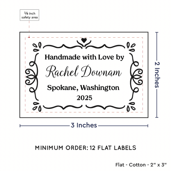PPLR_HIDDEN_PRODUCT Swirl Accent Border (2"x3" Cotton - 12 labels/set)