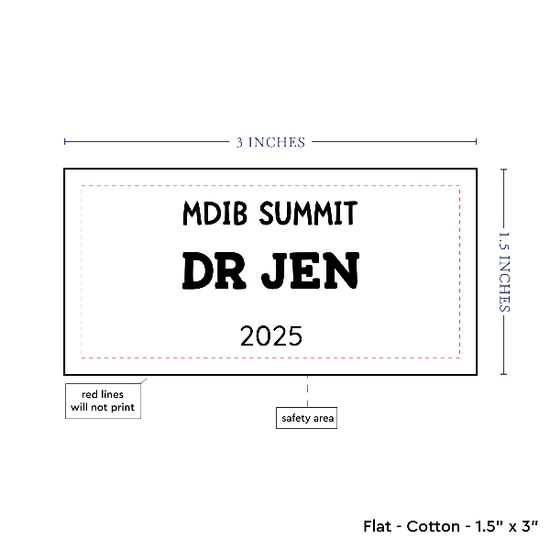 PPLR_HIDDEN_PRODUCT Text Only Medium Large Label (1.5"x3"-Cotton)