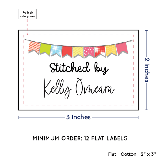 PPLR_HIDDEN_PRODUCT Colorful Banner (2"x3" Cotton - 12 labels/set)