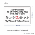 PPLR_HIDDEN_PRODUCT Double Heart Quote (2"x3" Cotton - 12 labels/set)