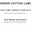 PPLR_HIDDEN_PRODUCT Reorder Previous Label Design - COTTON