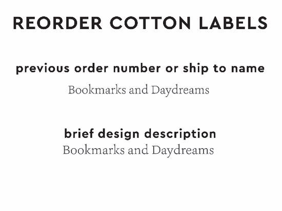 PPLR_HIDDEN_PRODUCT Reorder Previous Label Design - COTTON