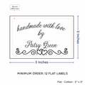 PPLR_HIDDEN_PRODUCT Double Heart Border (2"x3" Cotton - 12 labels/set)
