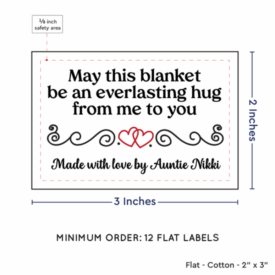 PPLR_HIDDEN_PRODUCT Double Heart Quote (2"x3" Cotton - 12 labels/set)