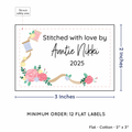 PPLR_HIDDEN_PRODUCT Thread and Flowers (2"x3" Cotton - 12 labels/set)