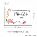PPLR_HIDDEN_PRODUCT Thread and Flowers (2"x3" Cotton - 12 labels/set)