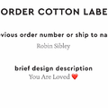 PPLR_HIDDEN_PRODUCT Reorder Previous Label Design - COTTON