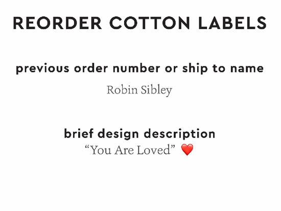 PPLR_HIDDEN_PRODUCT Reorder Previous Label Design - COTTON