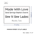 PPLR_HIDDEN_PRODUCT Large Text Only Label (2"x3"-Cotton)