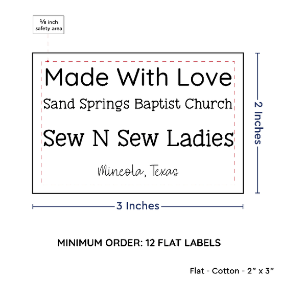 PPLR_HIDDEN_PRODUCT Large Text Only Label (2"x3"-Cotton)