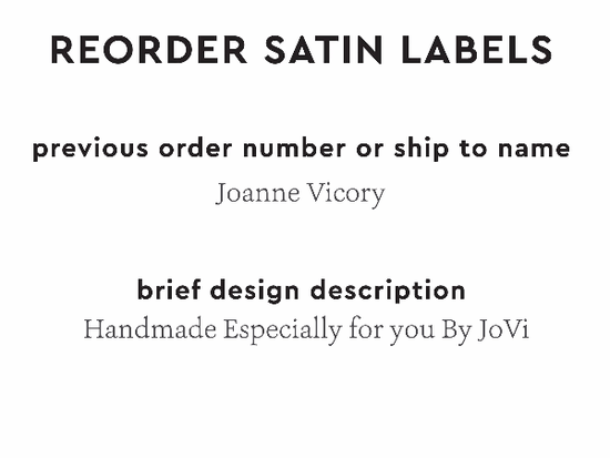 PPLR_HIDDEN_PRODUCT Reorder Previous Label Design - SATIN