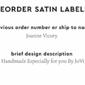 PPLR_HIDDEN_PRODUCT Reorder Previous Label Design - SATIN