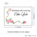 PPLR_HIDDEN_PRODUCT Thread and Flowers (2"x3" Cotton - 12 labels/set)