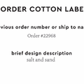 PPLR_HIDDEN_PRODUCT Reorder Previous Label Design - COTTON