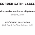 PPLR_HIDDEN_PRODUCT Reorder Previous Label Design - SATIN