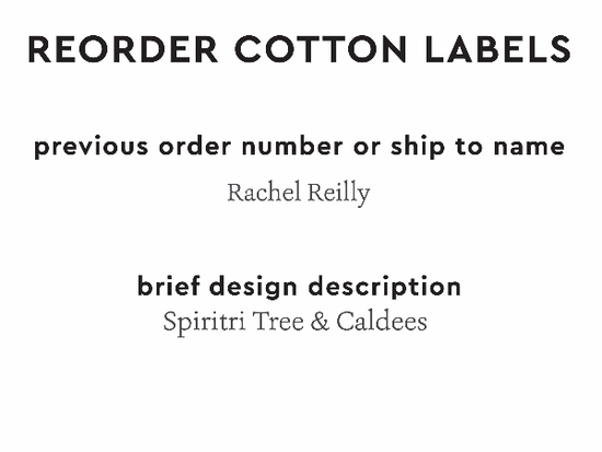 PPLR_HIDDEN_PRODUCT Reorder Previous Label Design - COTTON
