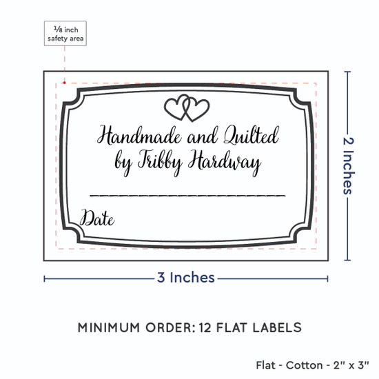 PPLR_HIDDEN_PRODUCT Frame Quote (2"x3" Cotton - 12 labels/set)