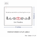PPLR_HIDDEN_PRODUCT Double Heart Quote (2"x3" Cotton - 12 labels/set)