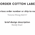 PPLR_HIDDEN_PRODUCT Reorder Previous Label Design - COTTON