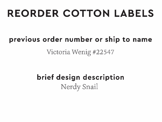 PPLR_HIDDEN_PRODUCT Reorder Previous Label Design - COTTON
