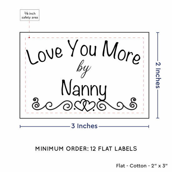 PPLR_HIDDEN_PRODUCT Double Heart Border (2"x3" Cotton - 12 labels/set)