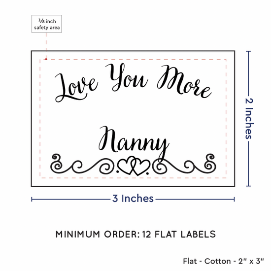 PPLR_HIDDEN_PRODUCT Double Heart Border (2"x3" Cotton - 12 labels/set)