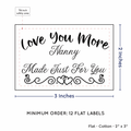 PPLR_HIDDEN_PRODUCT Double Heart Border (2"x3" Cotton - 12 labels/set)