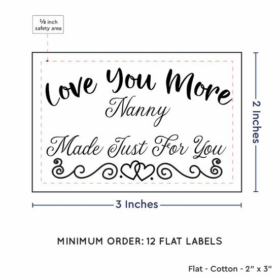PPLR_HIDDEN_PRODUCT Double Heart Border (2"x3" Cotton - 12 labels/set)
