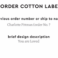 PPLR_HIDDEN_PRODUCT Reorder Previous Label Design - COTTON