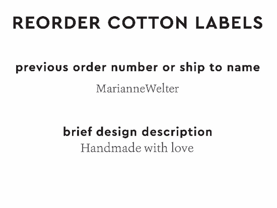 PPLR_HIDDEN_PRODUCT Reorder Previous Label Design - COTTON