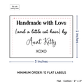 PPLR_HIDDEN_PRODUCT Large Text Only Label (2"x3"-Cotton)