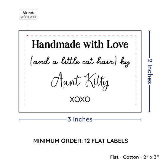 PPLR_HIDDEN_PRODUCT Large Text Only Label (2"x3"-Cotton)