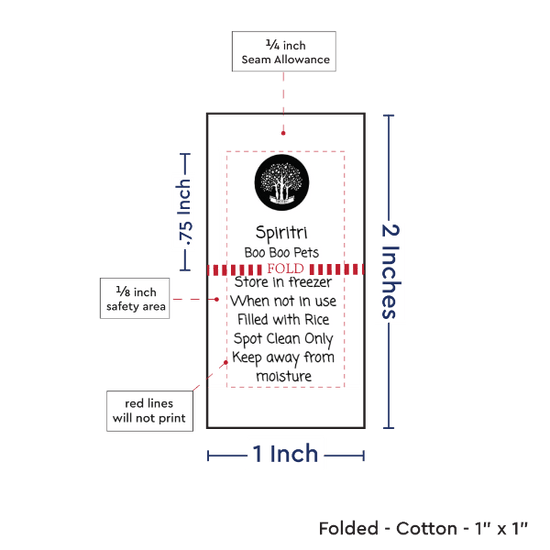 PPLR_HIDDEN_PRODUCT Print Your Logo or Image on FOLDED Cotton Tags