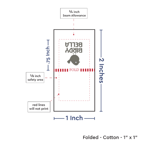 PPLR_HIDDEN_PRODUCT Print Your Logo or Image on FOLDED Cotton Tags