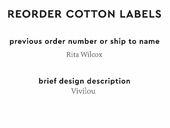 PPLR_HIDDEN_PRODUCT Reorder Previous Label Design - COTTON