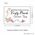 PPLR_HIDDEN_PRODUCT Thread and Flowers (2"x3" Cotton - 12 labels/set)