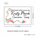PPLR_HIDDEN_PRODUCT Thread and Flowers (2"x3" Cotton - 12 labels/set)