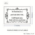 PPLR_HIDDEN_PRODUCT Swirl Accent Border (2"x3" Cotton - 12 labels/set)