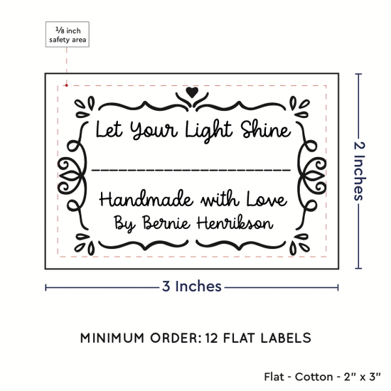 PPLR_HIDDEN_PRODUCT Swirl Accent Border (2"x3" Cotton - 12 labels/set)