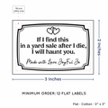 PPLR_HIDDEN_PRODUCT Frame Quote (2"x3" Cotton - 12 labels/set)