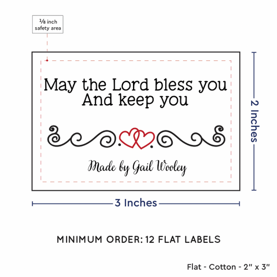 PPLR_HIDDEN_PRODUCT Double Heart Quote (2"x3" Cotton - 12 labels/set)