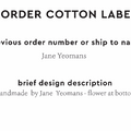 PPLR_HIDDEN_PRODUCT Reorder Previous Label Design - COTTON