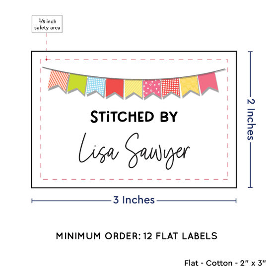 PPLR_HIDDEN_PRODUCT Colorful Banner (2"x3" Cotton - 12 labels/set)