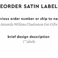 PPLR_HIDDEN_PRODUCT Reorder Previous Label Design - SATIN