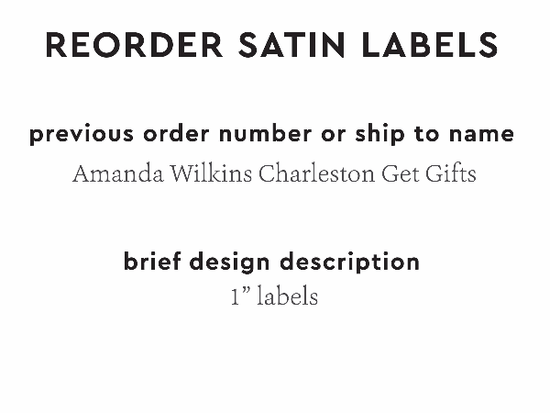 PPLR_HIDDEN_PRODUCT Reorder Previous Label Design - SATIN