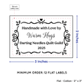PPLR_HIDDEN_PRODUCT Swirl Accent Border (2"x3" Cotton - 12 labels/set)