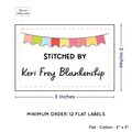 PPLR_HIDDEN_PRODUCT Colorful Banner (2"x3" Cotton - 12 labels/set)