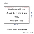PPLR_HIDDEN_PRODUCT Large Text Only Label (2"x3"-Cotton)