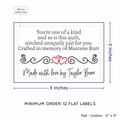PPLR_HIDDEN_PRODUCT Double Heart Quote (2"x3" Cotton - 12 labels/set)