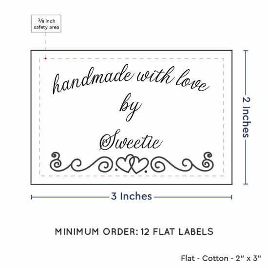PPLR_HIDDEN_PRODUCT Double Heart Border (2"x3" Cotton - 12 labels/set)